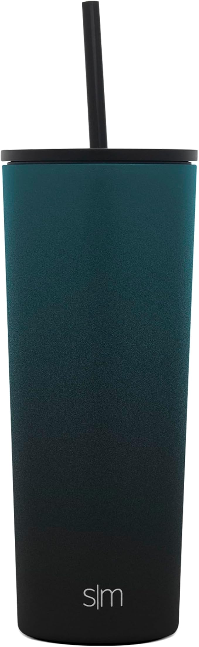 Simple Modern Insulated Tumbler with Lid and Straw | Iced Coffee Cup Reusable Stainless Steel Water Bottle Travel Mug | Gifts for Women Men Her Him | Classic Collection | 24oz | Moonlight