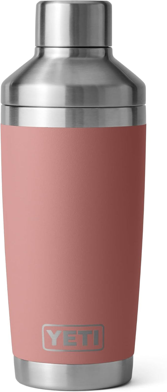 YETI Rambler 20 oz Cocktail Shaker, Stainless Steel, Vacuum Insulated, Sandstone Pink