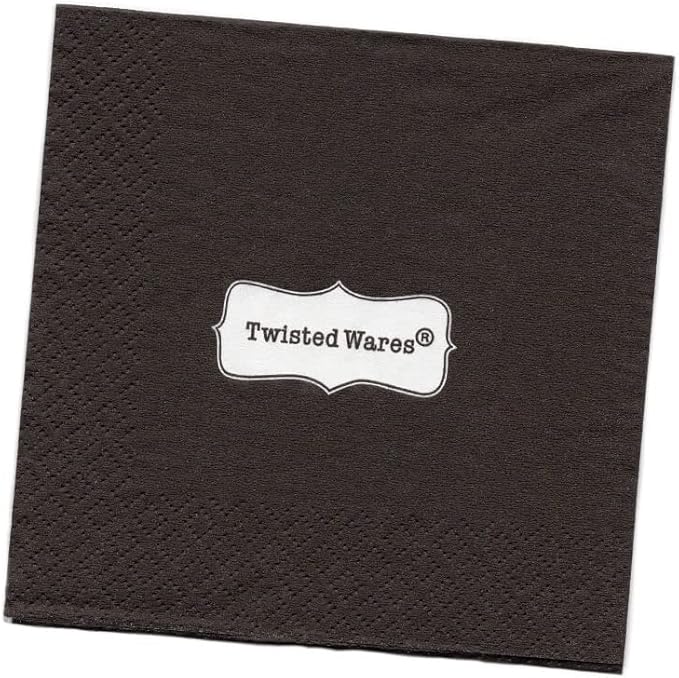 Twisted Wares - Funny Cocktail Napkins - WE'RE F'CKING CLASSY - Boutique Cocktail Napkins - Perfect for any Celebrations 5"X5" (20 Pack)
