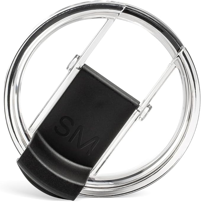 Simple Modern Voyager Tumbler Replacement Lid | Reusable Insulated Flip Lid | Clear