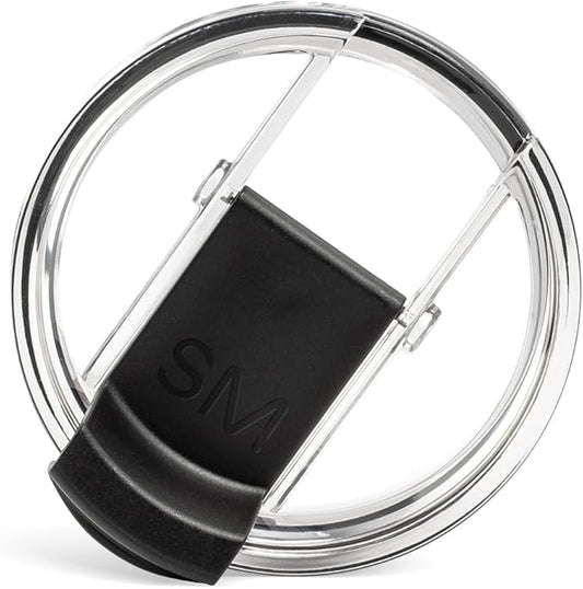Simple Modern Voyager Tumbler Replacement Lid | Reusable Insulated Flip Lid | Clear