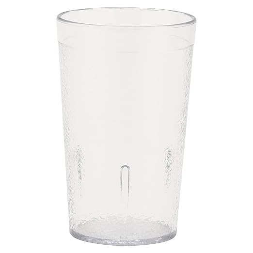 G.E.T. 6605-1-CL-EC Heavy-Duty Plastic Restaurant Tumblers, 5 Ounce, Clear (Set of 4)" }