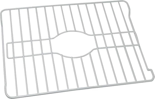 Better Houseware Sink Protectors for Kitchen Sink, Protective Metal Grid, 16x12.3x1 inches, White Kitchen Sink Mat to Shield Sink Base from Scratches, Rust-Resistant Coating, M