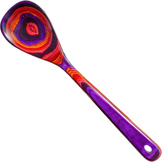 Totally Bamboo Baltique Waikiki Collection 12-1/2" Wooden Cooking Spoon, Safe for Nonstick