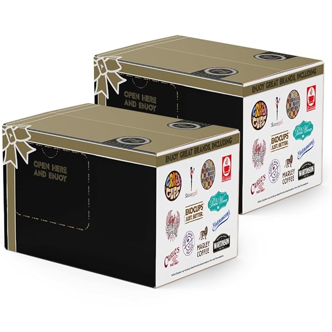 Crazy Cups Decaf Flavored Coffee Variety Pack, Great Mix of Decaffeinated Coffee Pods Compatible with all Keurig K Cups Brewers, Huge 80 Pack