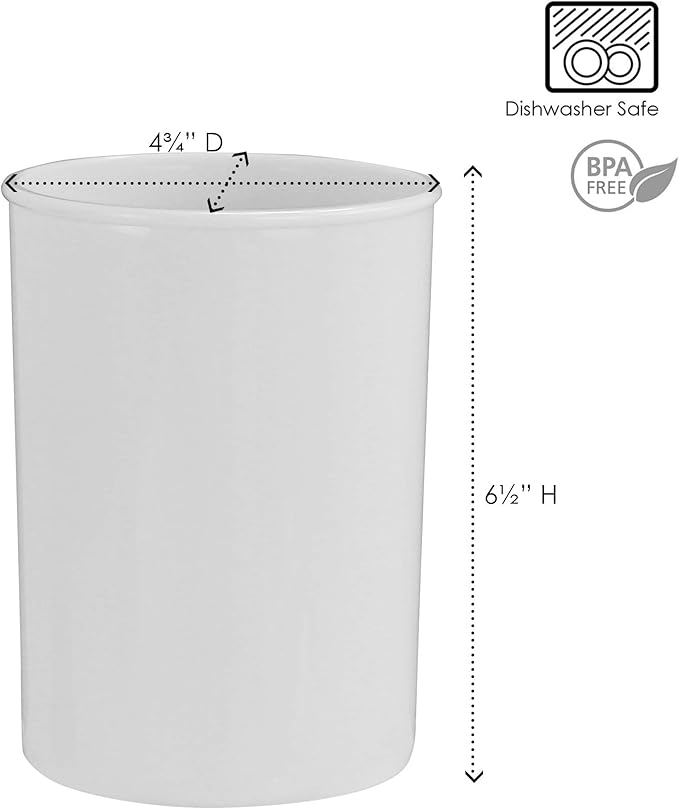 Calypso Basics by Reston Lloyd Plastic Utensil Holder, Orange