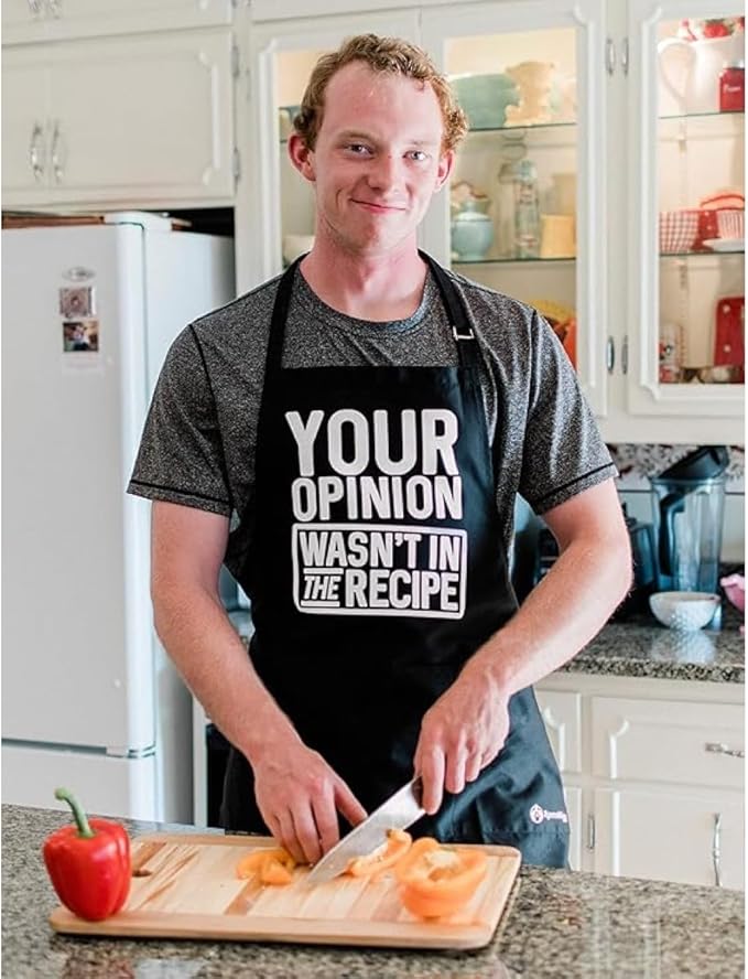 ApronMen - Funny Apron For Men - BBQ Gifts for Men & Unique Gifts for Fathers - Mens Aprons for Grilling