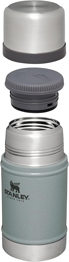 STANLEY Vacuum Insulated Large Food Jar, 18/8 Stainless Steel Food Jar for Cold and Hot Food, Soup Thermos with Leak Proof Lid Doubles as Cup, Wide Mouth Food Thermos