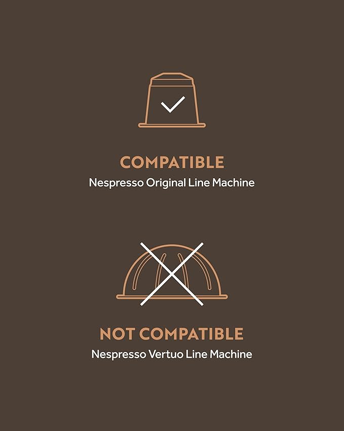 ROSSO CAFFÈ Espresso Coffee Pods for Nespresso Original Machines - 80 Capsules Dark Roast Intense Pack, 4 Strong and Robust Flavors - Made in Italy