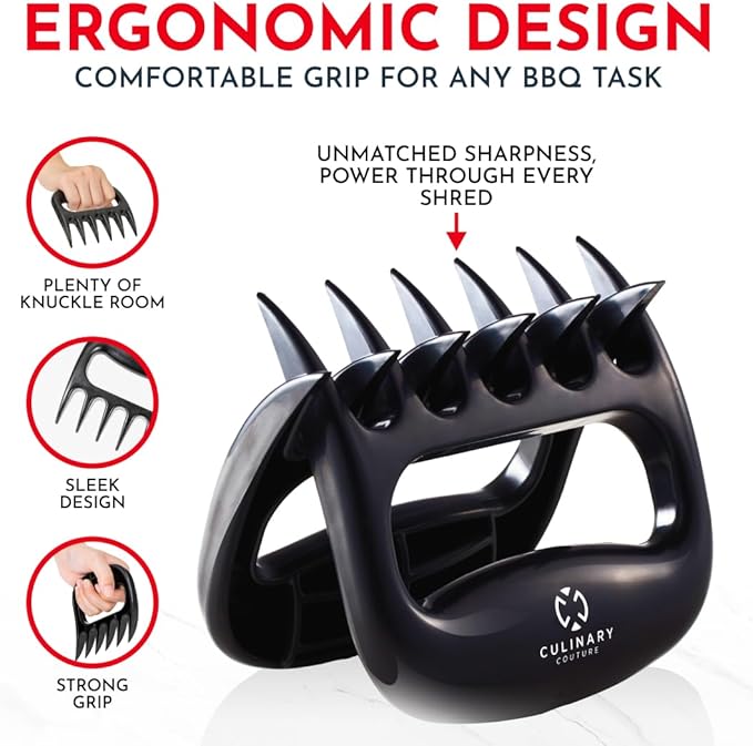 Meat Shredder Claws - BBQ Accessories Gifts for Men Dad Birthday, Bear Claw for Shredding Meat - Claws for Pulled Pork, Chicken Shredder Tool - Perfect for BBQ Grilling Accessories