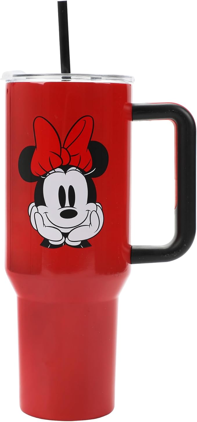Disney Classic Minnie Mouse 40 Oz Stainless Steel Tumbler