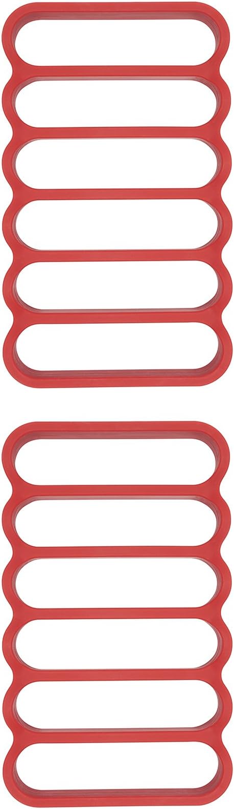 OXO - 11210100 OXO Good Grips Silicone Roasting Racks, 2-Pack,Red,Pack of 2