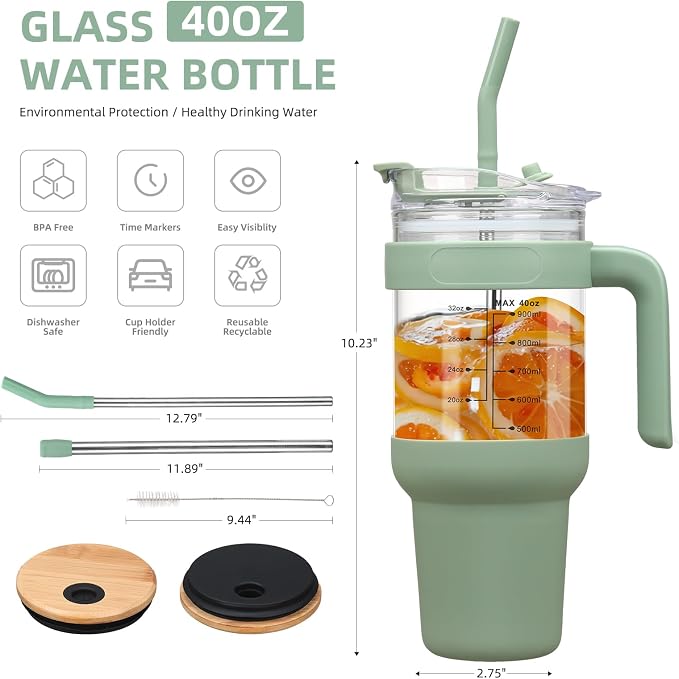 Chunmo 40 oz Glass Tumbler - Image 4