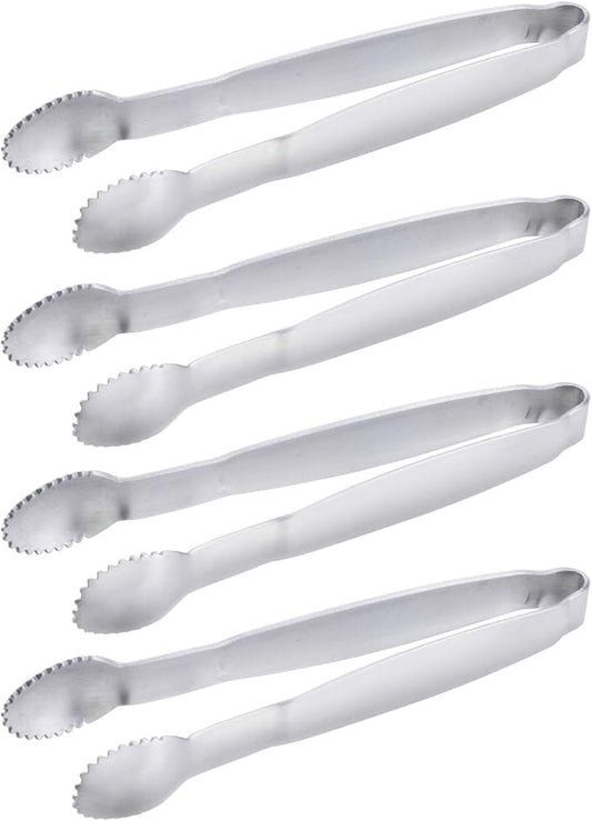 Sugar Tongs 4-Inch Mini Serving Tongs Stainless Steel Appetizer Tongs, Set of 4