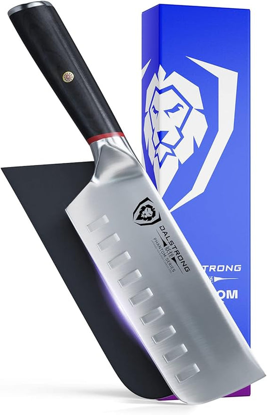 Dalstrong Nakiri Knife - 6 inch - Phantom Series - Japanese High-Carbon AUS8 Steel - Pakkawood Handle - Vegetable Kitchen Knife - Sheath Included