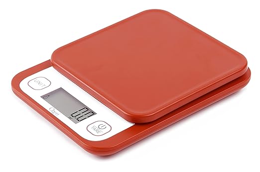 Ozeri Garden and Kitchen Scale II, with 0.1 g (0.005 oz) 420 Variable Graduation Technology, Burnt Ochre