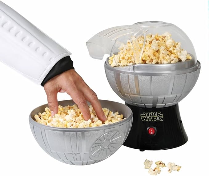 Uncanny Brands Star Wars Death Star Popcorn Maker - Hot Air Style with Removable Bowl