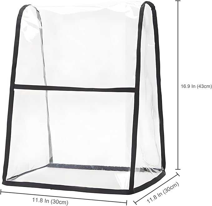 Transparent Cover for KitchenAid Stand Mixer, Large Size Covers with Organizer Bag Compatible 4.5-6 Quart KitchenAid Mixer, Fits All Tilt Head & Bowl Lift Models(Clear)