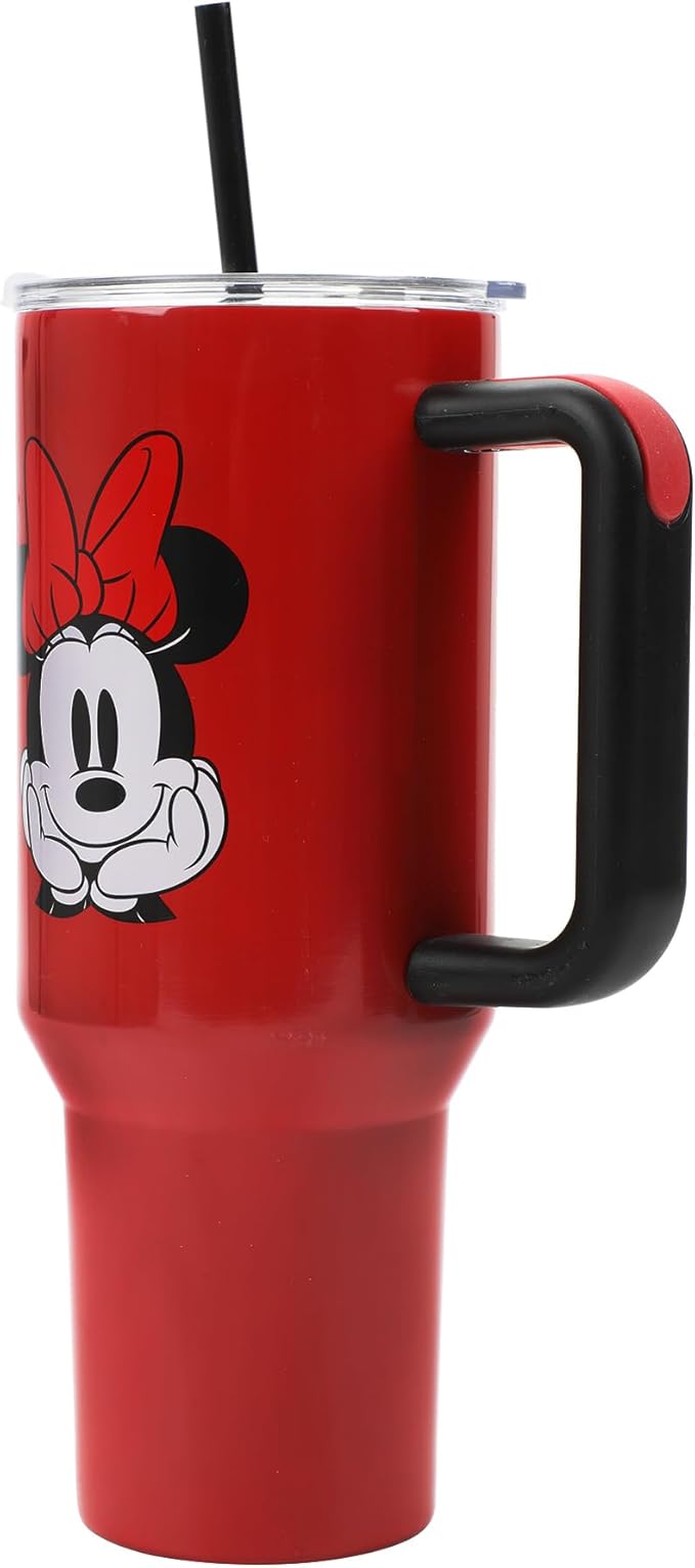 Disney Classic Minnie Mouse 40 Oz Stainless Steel Tumbler
