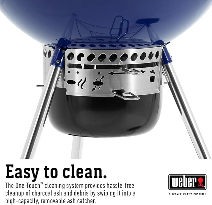 Weber Master-Touch Charcoal Grill, Deep Ocean Blue