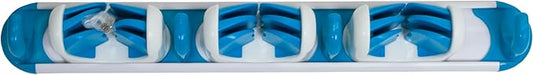Evriholder Grip & Store Broom Holder 3 Position, Easy Way to Organize, Organized Laundry Room, Easily Store Tools and More, Strong Grip Technology, Blue