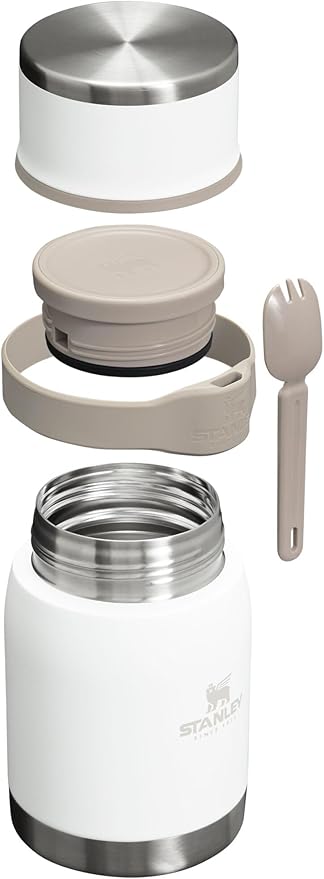 Stanley Adventure To-Go Food Jar | Vacuum Insulated Thermos Food Container | Wide Mouth Screw On Lid | Packable for Travel | Stainless Steel with Leakproof Lid | BPA-Free