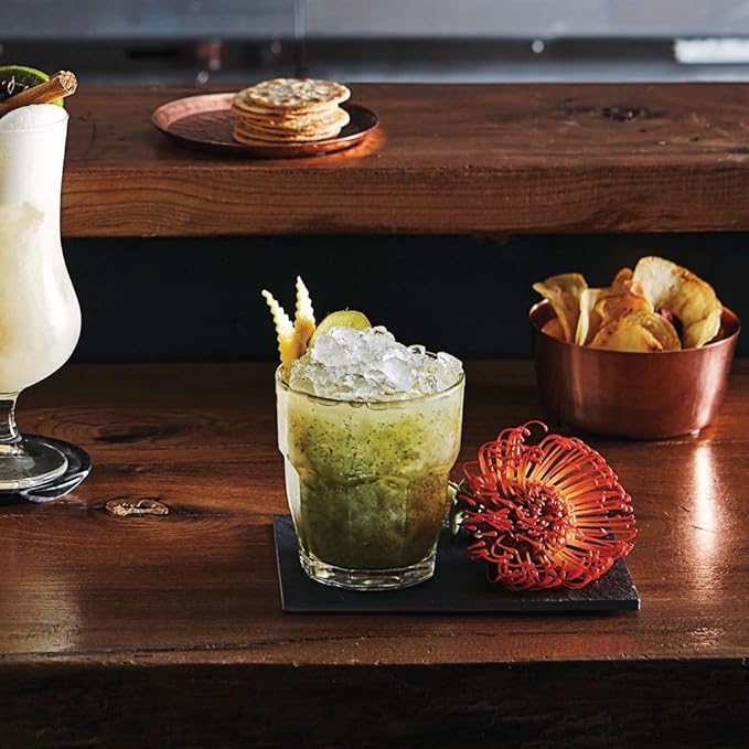 Bormioli Rocco Rock Bar Stackable Rocks Glasses, Set of 6, 9 1/4oz.