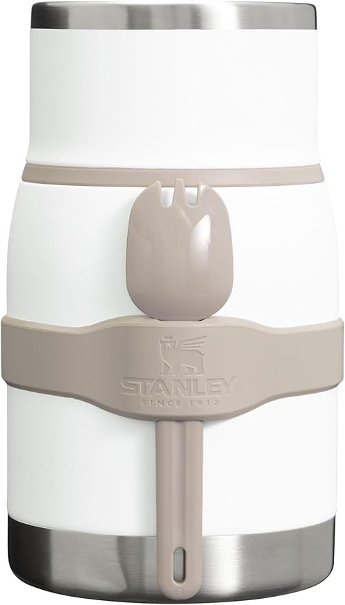 Stanley Adventure To-Go Food Jar | Vacuum Insulated Thermos Food Container | Wide Mouth Screw On Lid | Packable for Travel | Stainless Steel with Leakproof Lid | BPA-Free