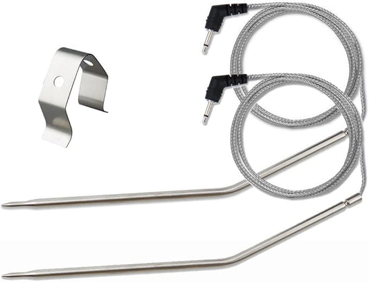 Grilling BBQ Meat Thermometer Temperature Probe Replacement Thermometer Probe Compatible with Thermopro TP25 TP20 TP07 TP-07 TP08 TP-08S TP06S TP16 TP-16S TP17, Fit Listed Models Only