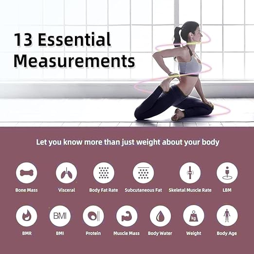 RunSTAR Scale for Body Weight, 400 lbs Smart Digital Bathroom Scale BMI Weighing Body Fat Scale, Body Composition Monitor Health Analyzer with Smartphone App