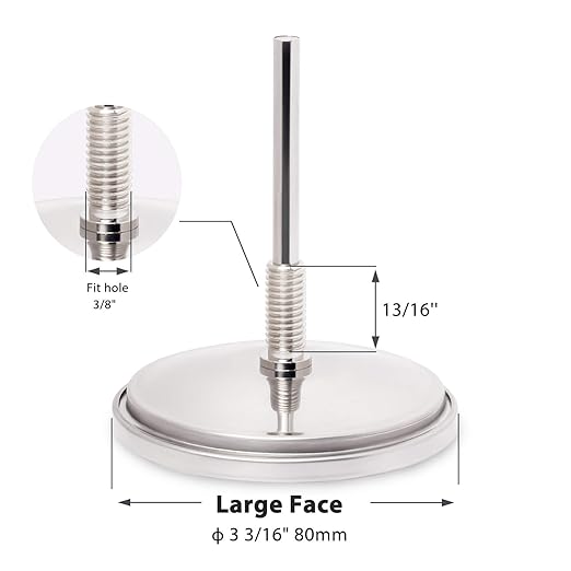 BBQ Thermometer Gauge for Charcoal Grill Pit, 2 Pack 3 3/16 inch Large Dial Smoker Temperature Gauge