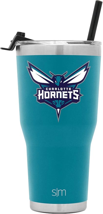 Simple Modern Officially Licensed NBA Tumbler with Flip Lid and Straw Insulated Stainless Steel Cup | Cruiser Collection | 30oz