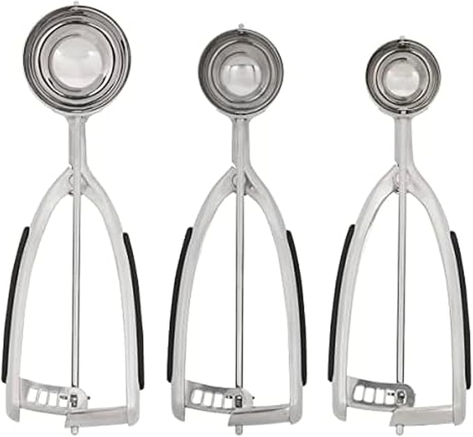 KitchenAid Cookie Dough Scoop Set, Set Of 3, Black