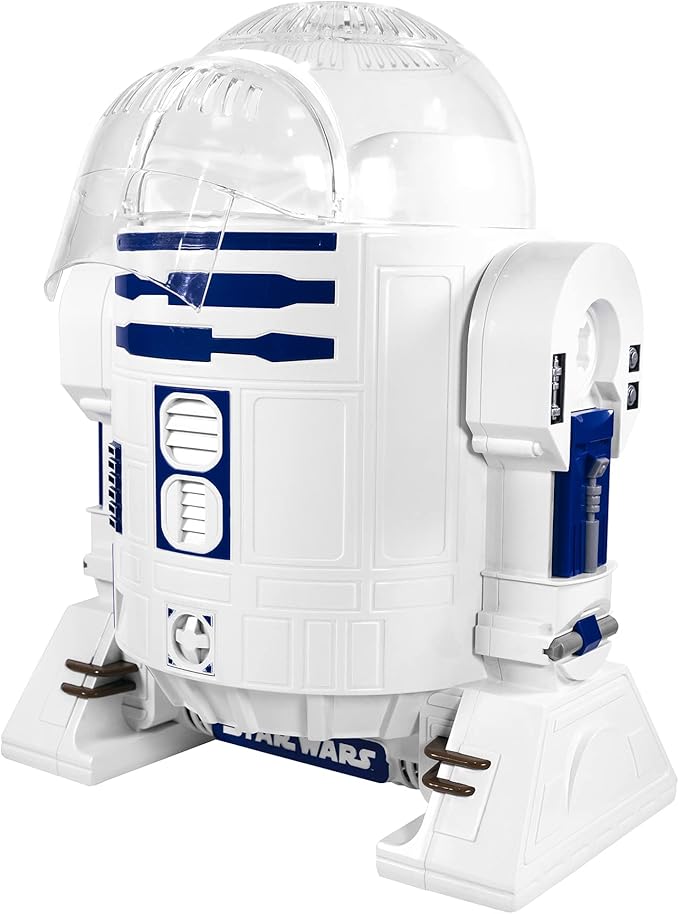 Uncanny Brands Star Wars R2D2 Popcorn Maker- Fully Operational Droid Kitchen Appliance