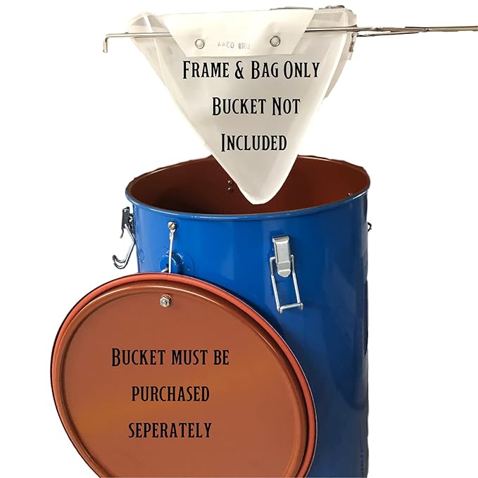 Miroil CONE2B Small Fryer Filter Bag & D Size Frame, MirOil EZ Flow Filter Bag and Frame Combination Set, Ideal for use with MirOil 30L Oil Caddy, Part 02742, Durable, Easy to Clean with Hot Water