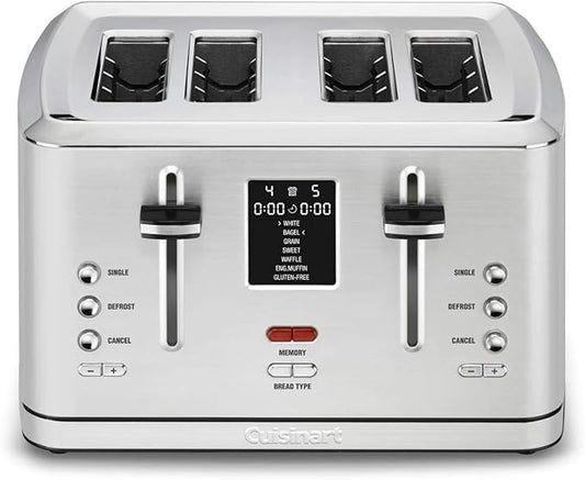 Cuisinart CPT-740 4-Slice Digital MemorySet Toaster, Stainless Steel, Silver