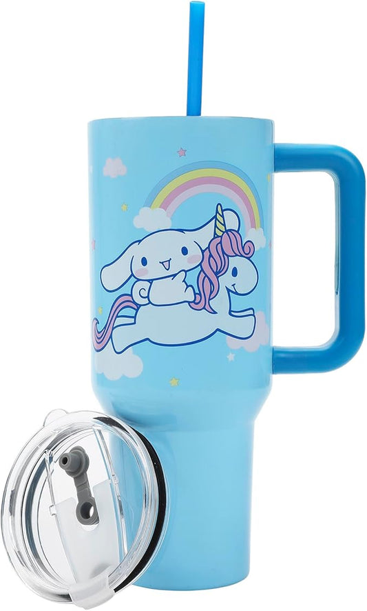 Bioworld Cinnamoroll With Unicorn And Balloon 40 Oz Stainless Steel Tumbler