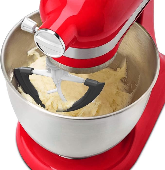 Flex Edge Beater for KitchenAid Mixer, 4.5-5 Quart for Kitchenaid Mixer Attachments, Fits Tilt-Head for Kitchenaid Paddle with Scraper for Kitchen Aid Accessories and Attachments by HOZODO