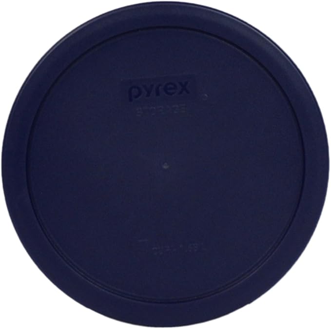 Pyrex 7402-PC 6/7 Cup Blue Food Storage Replacement Lid (12-Pack) - Made in the USA
