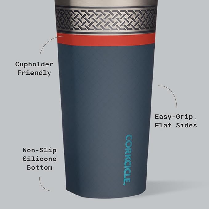 Corkcicle Disney Tumbler - Triple-Insulated Stainless Steel - Keeps Drinks Cold 9 Hours - Spill-Proof Lid - Reusable - Summer Drinkware Gift - Keeps Drinks Ice Cold - 24 oz - Thor