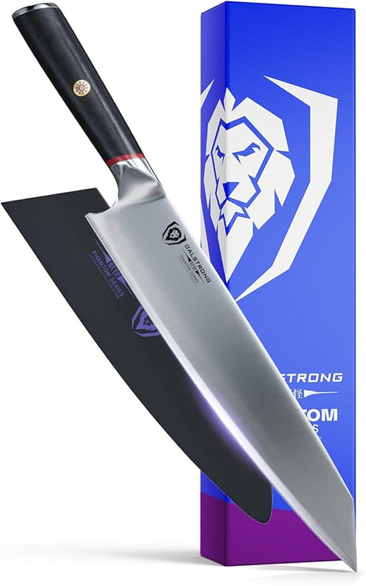 Dalstrong Kiritsuke Chef Knife - 9.5 inch - Phantom Series - Japanese High-Carbon AUS8 Steel Kitchen Knife - Pakkawood Handle Kitchen Knife - Asian Cooking Knife - Sheath Included