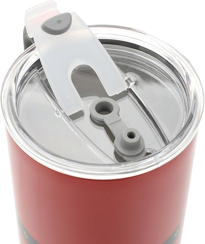 Bioworld Santa Suit Vacuum Insulated 40 Oz. Stainless Steel Tumbler with Reusable Straw & Leak-Proof Lid, Easy Carry Handle for Travel or Home
