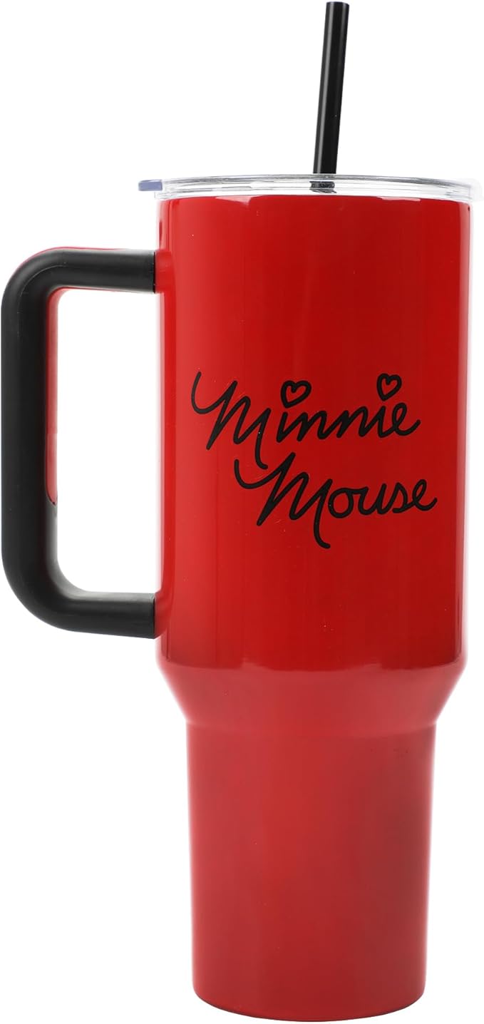 Disney Classic Minnie Mouse 40 Oz Stainless Steel Tumbler