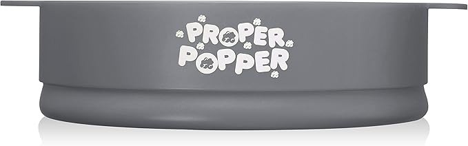 The Original Proper Popper Microwave Popcorn Popper, Silicone Popcorn Maker, Collapsible Bowl BPA Free & Dishwasher Safe - (Gray)
