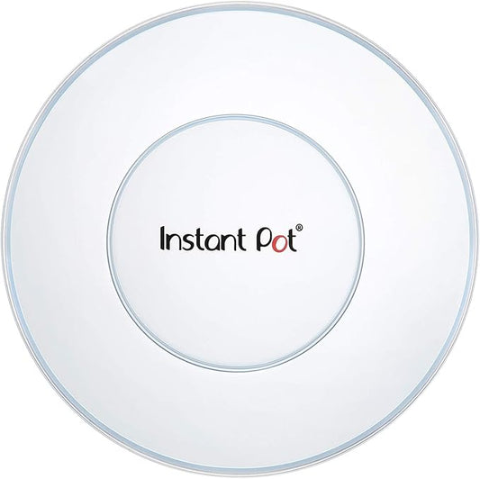 Instant Pot Silicone Lid, 8-In, 3-Qt Pot Lid, Reusable Silicone Lid for Bowl and Food Cover, Microwave Cover for Food, Transparent White