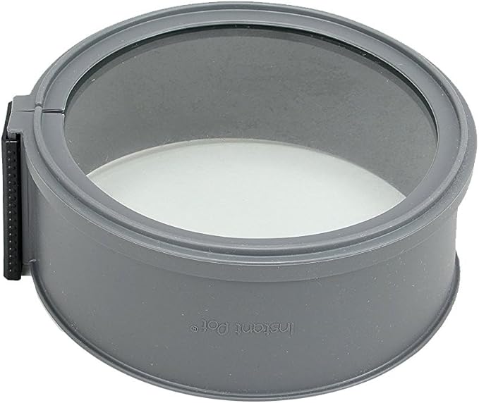 Instant Pot Electric Pressure Cooker Springform Cake Pan with Tempered Glass Base, Premium Non-Stick Silicone