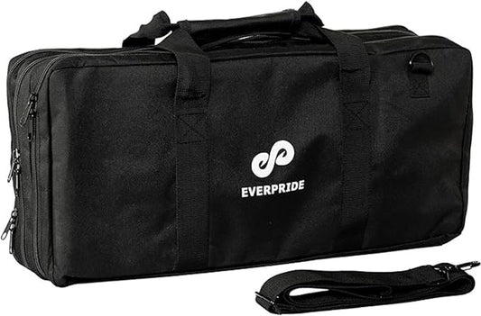 EVERPRIDE Chef Knife Bag Holds 20 Knives PLUS Large Zippered Compartment for Kitchen Tools – Durable, Large Knife Bag for Chefs – Knives Not Included