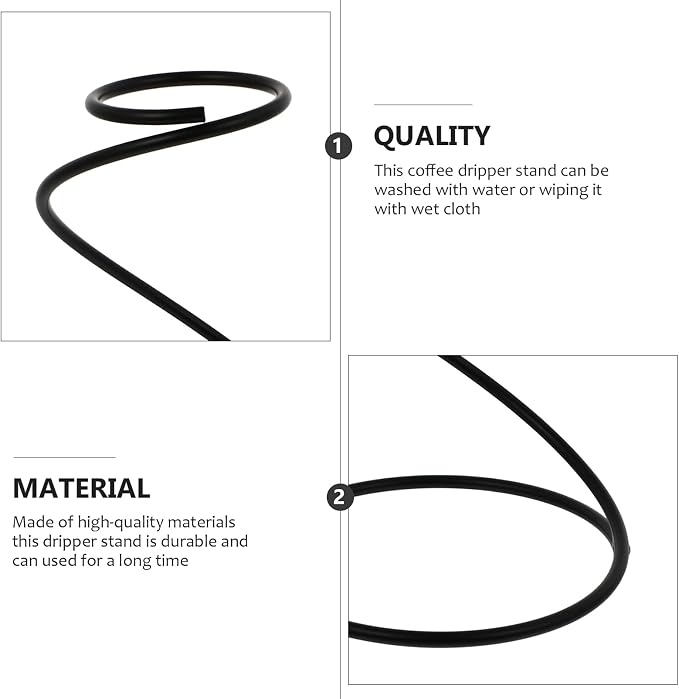 Hemoton Snake Shape Coffee Dripper Stand Stainless Steel Filter Cup Holder - Image 8