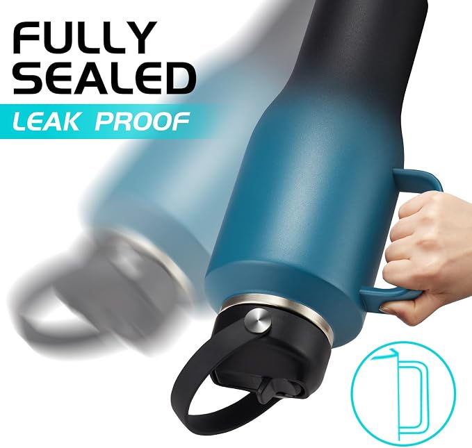 40 oz Insulated Water-Bottle that fits in Cup Holder - Image 5