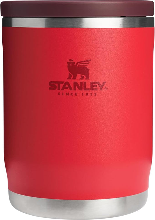 Stanley Adventure To-Go Food Jar | Vacuum Insulated Thermos Food Container | Wide Mouth Screw On Lid | Packable for Travel | Stainless Steel with Leakproof Lid | BPA-Free